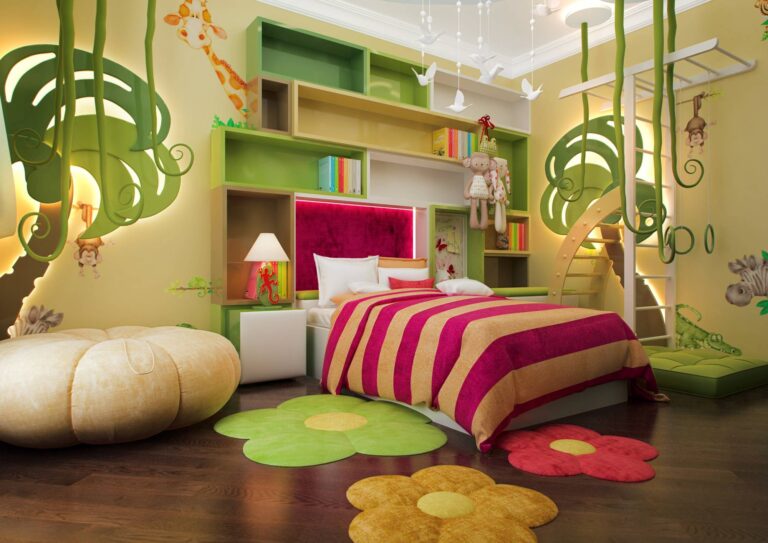 Джунгли в интерьере детской комнаты