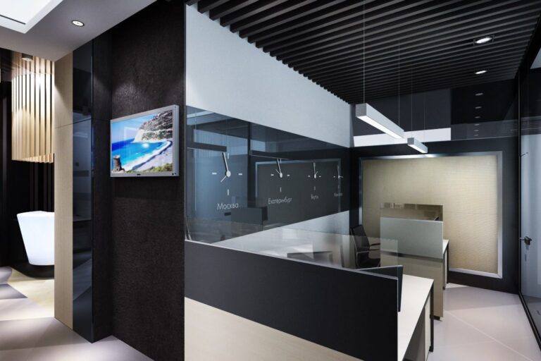 Бежевый цвет в дизайне рабочих мест в офисе