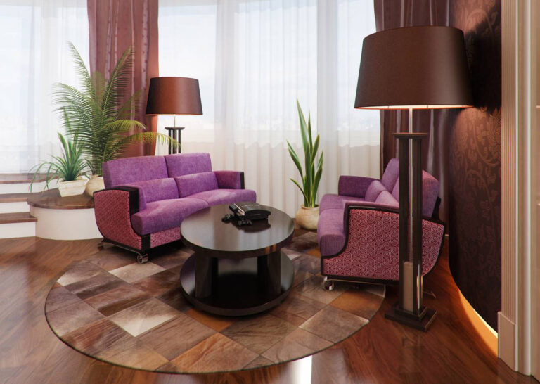 Два дивана в зоне отдыха в гостиной