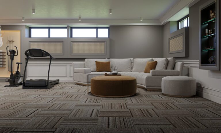 Дизайн цоколя со спортзалом