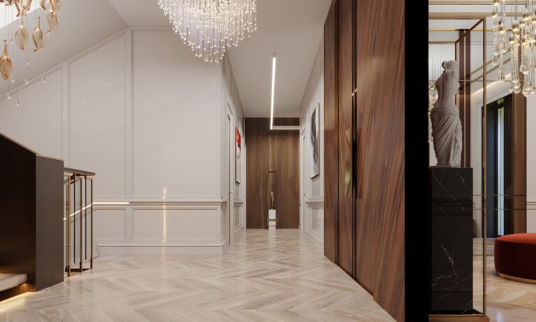 Интерьер лестничного холла