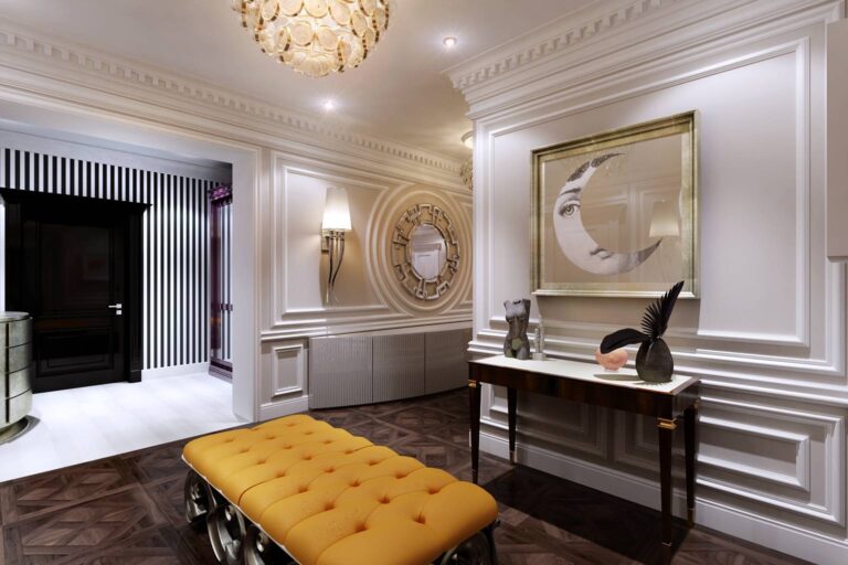 Фото дизайна большой прихожей в квартире