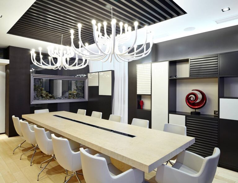 Переговорная комната в офисе компании – дизайн интерьера