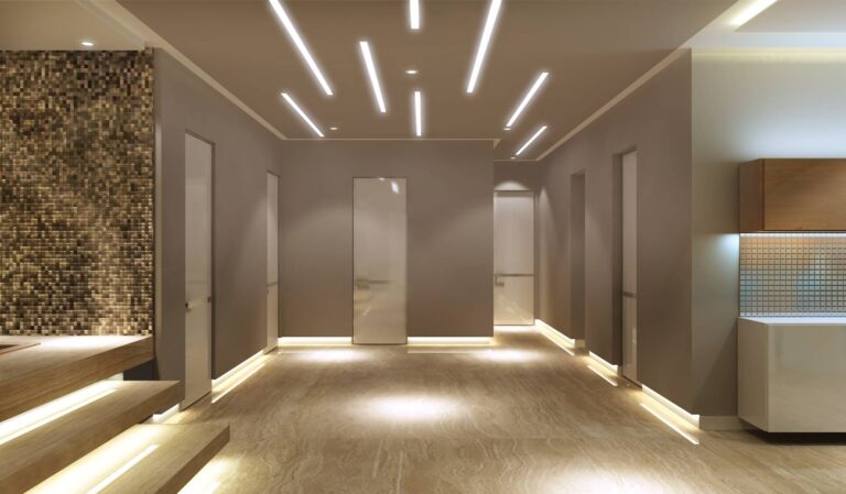 Встроенная подсветка в сауне SPA