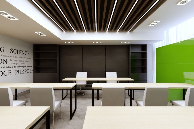 Интерьер современной учебной аудитории