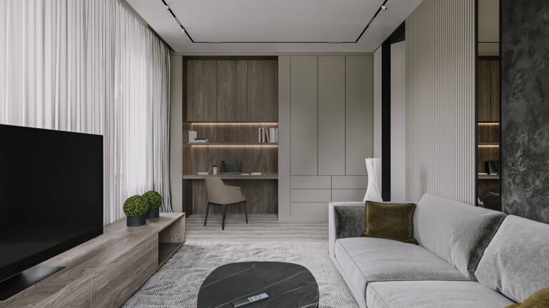 Интерьер гостиной в маленькой квартире