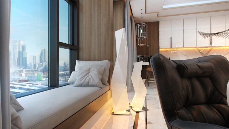 Оформление места для отдыха вместо подоконника