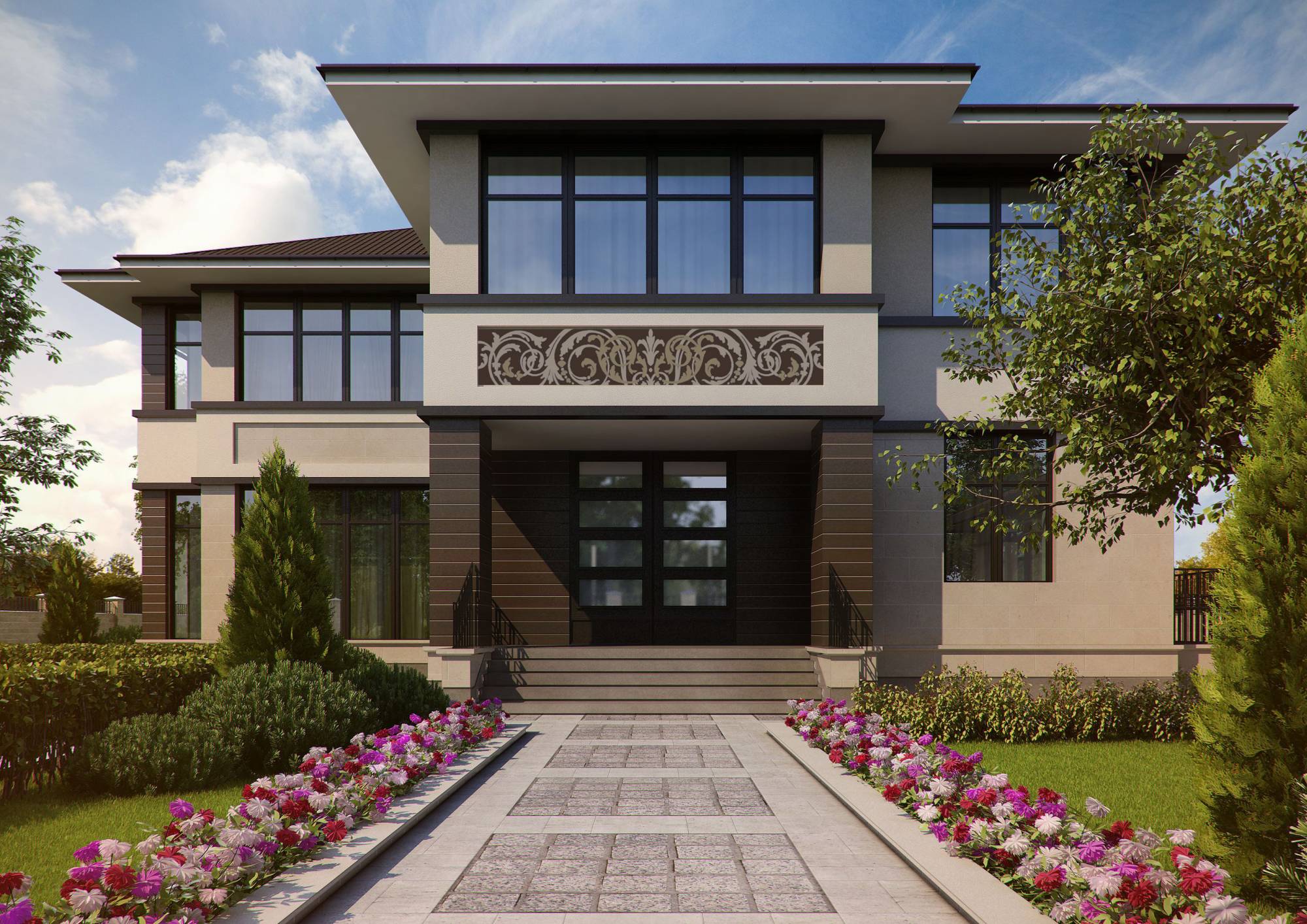 Дизайн фасада частного дома