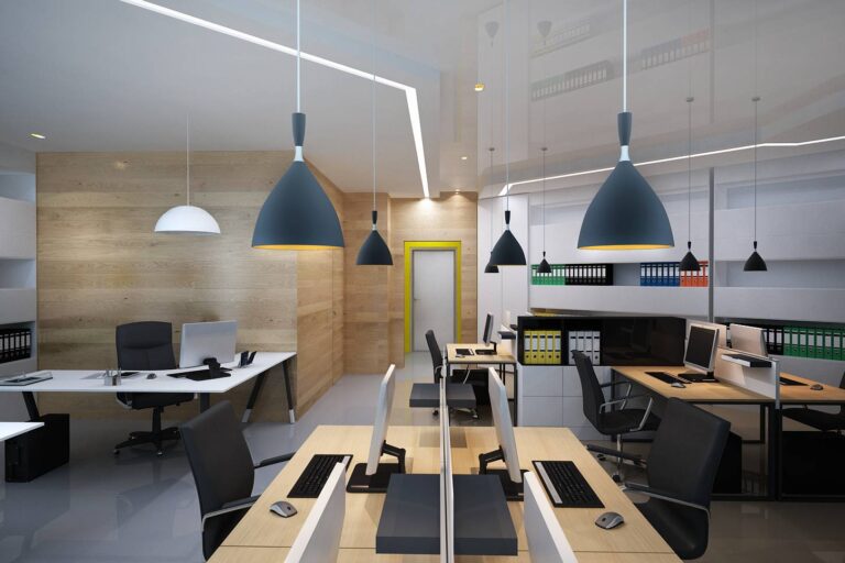 Фото дизайна рабочего пространства в офисе Авто.ру