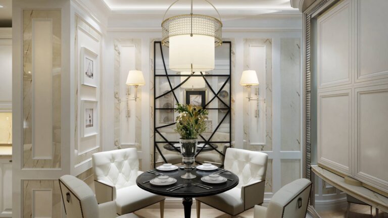 Оформление интерьера столовой – фото