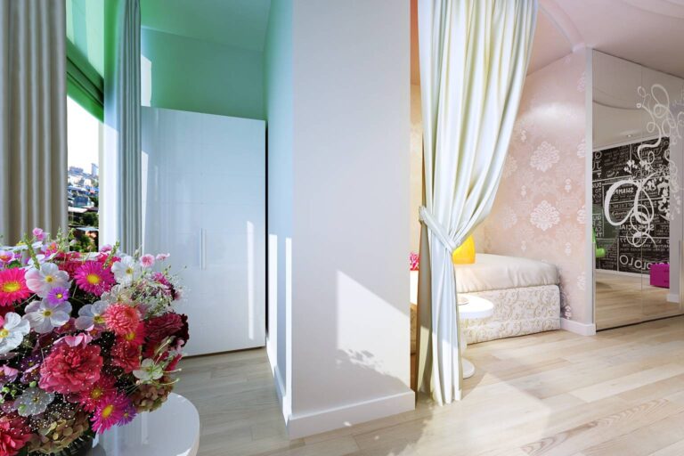 Вариант оформления детской для девочки