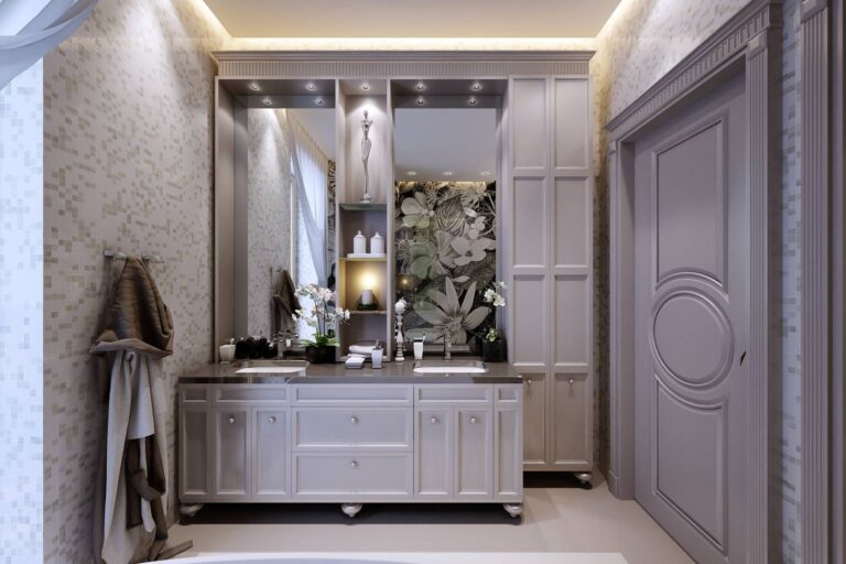 Мозаика в оформлении белой ванны