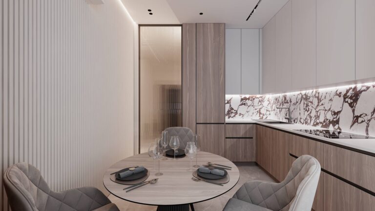 Интерьер небольшой кухни в квартире