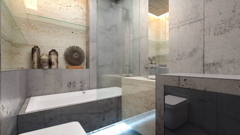 Фото лофт-интерьера ванной комнаты