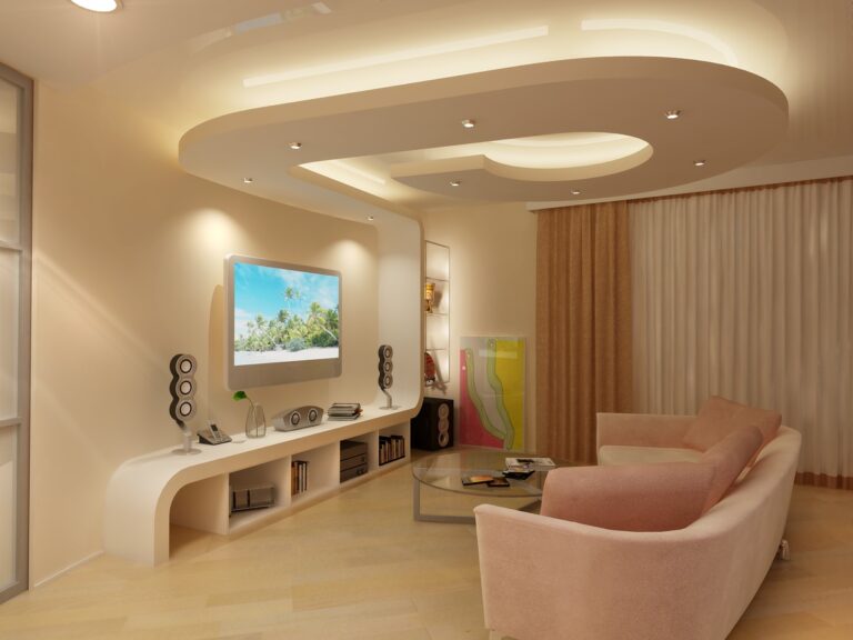 Мебель в стиле модерн в интерьере гостиной