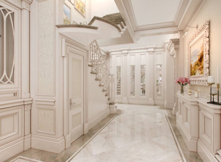 Дизайн интерьера широкого холла в квартире