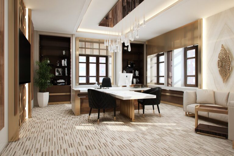 Оформление кабинета в натуральной гамме