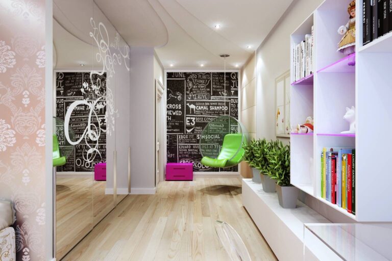 Уютный дизайн детской комнаты для девочки подростка