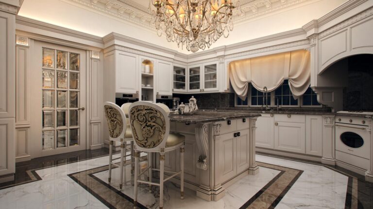 Классический дизайн превосходной кухни
