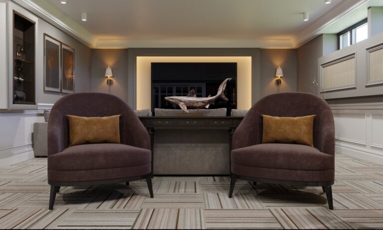 Цоколь с творческим оформлением зоны отдыха