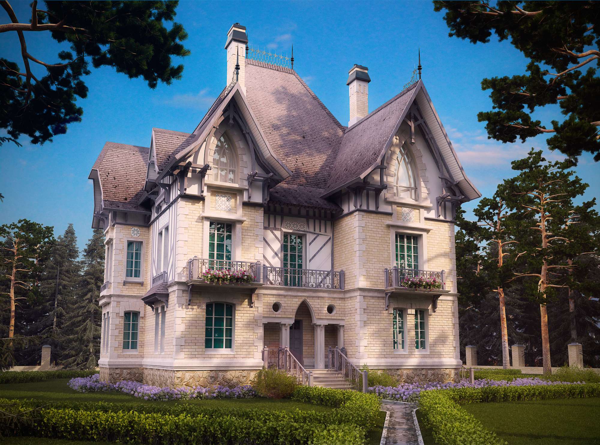 Французские фасады дома