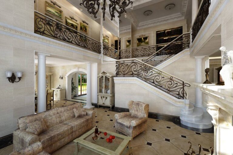 Два элегантных дивана в оформлении дизайна гостиной