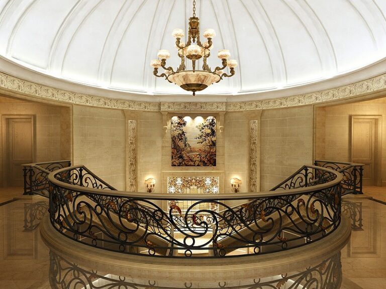 Оформление крыши коттеджа с помощью декоративной лепнины