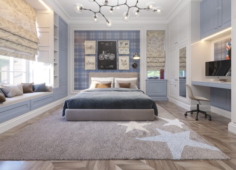 Два окна в дизайне детской комнаты