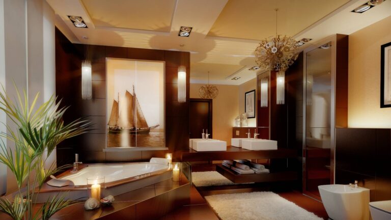 Фото интерьера ванной в таунхаусе