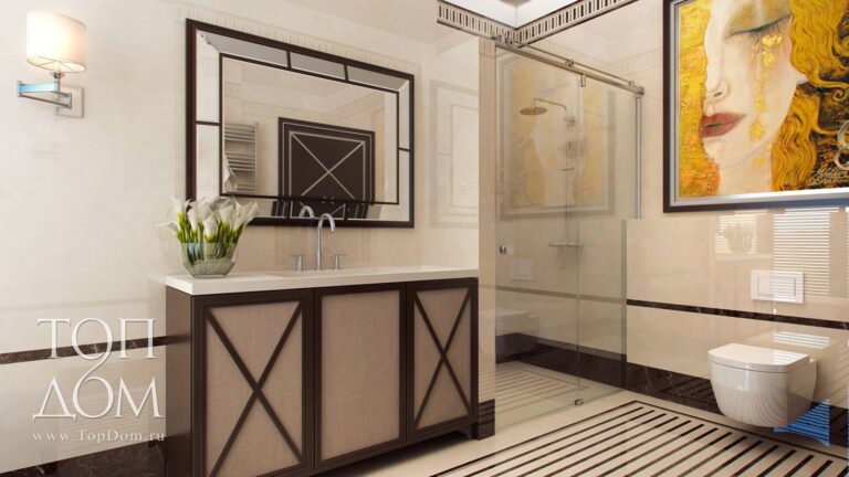 Уникальный дизайн интерьера ванной комнаты