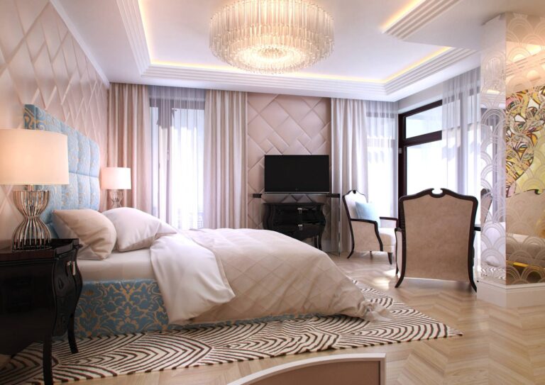 Фото просторной спальни