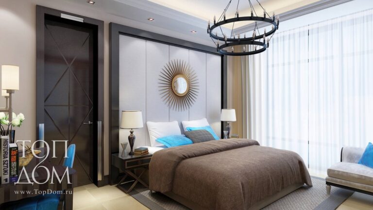 Фото красивой спальни в доме