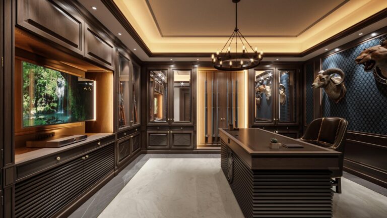 Дизайн личного кабинета с охотничьей стилистикой