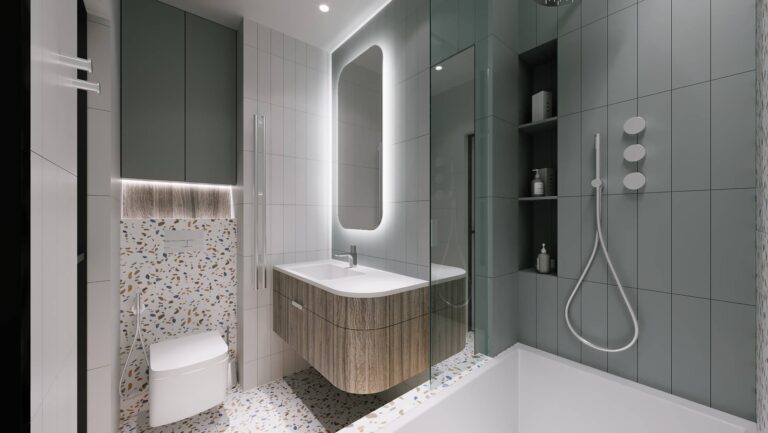 Интерьер санузла в небольшой квартире