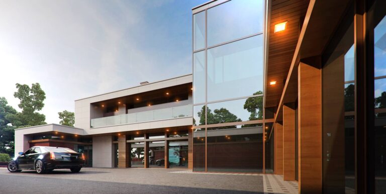 Заасфальтированная площадка для парковки автомобилей