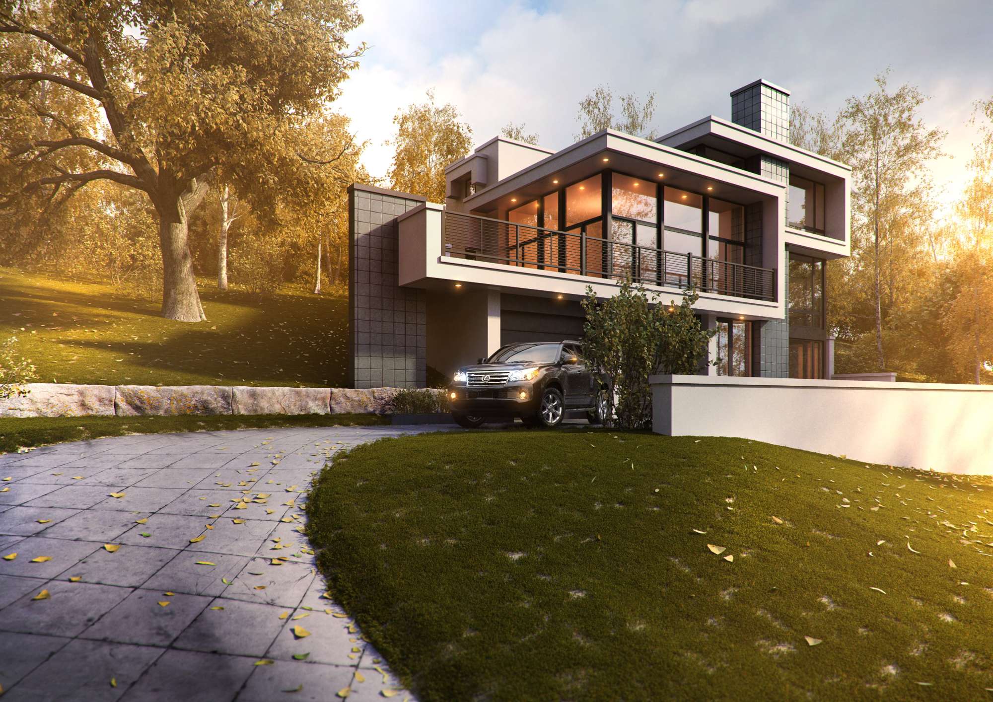 Красивые фасады коттеджа