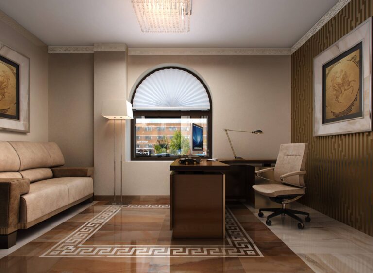 Античный стиль в оформлении интерьера кабинета руководителя
