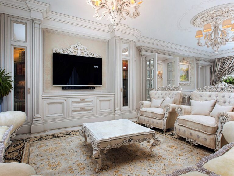 Французская классика в интерьере гостиной