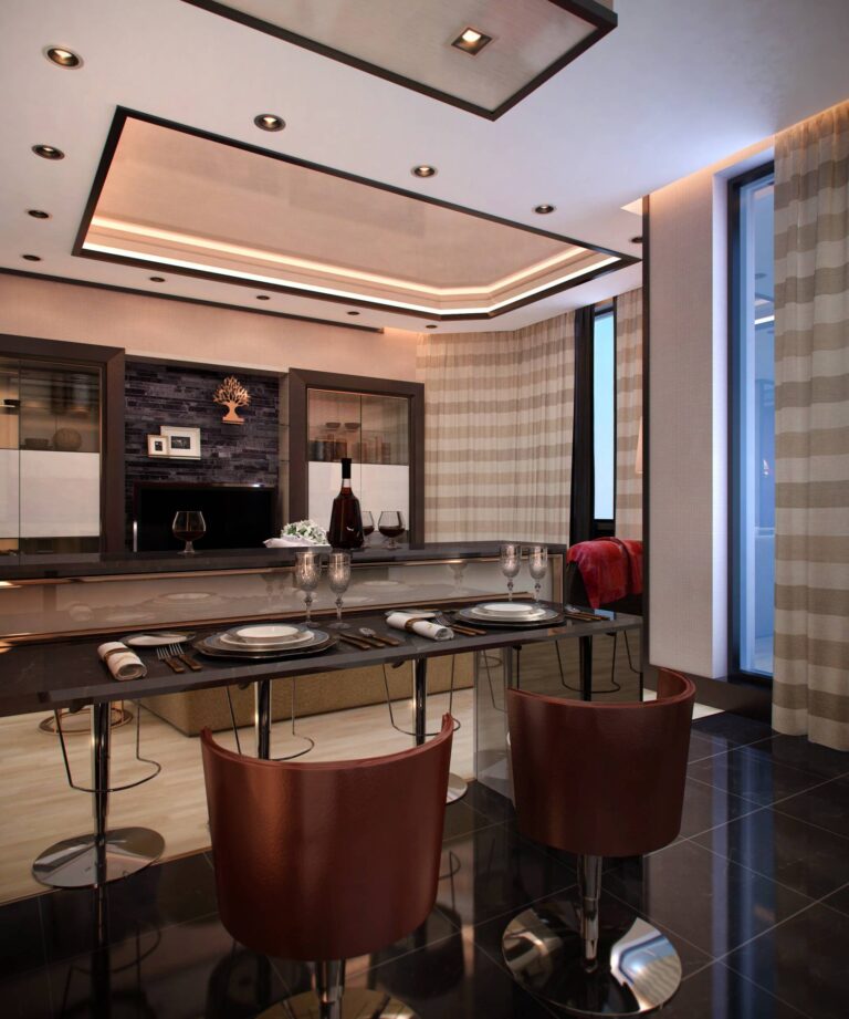 Интерьер кухни с оттенками песочного и бежевого цветов