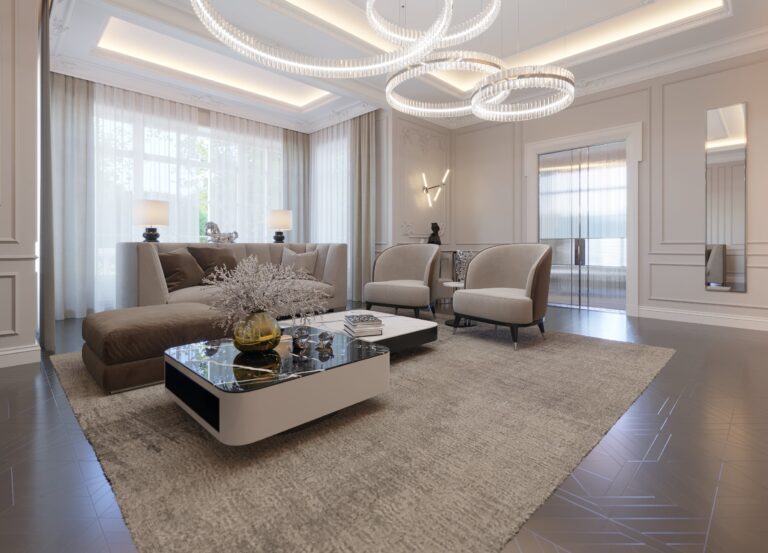 Дизайн мебели и декор в гостиной